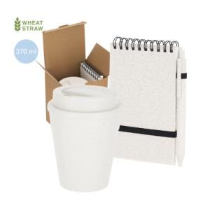 SET VASO TÉRMICO Y BLOC CON LAPICERA A JUEGO COS