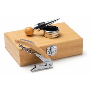 SET DE VINO DE MADERA